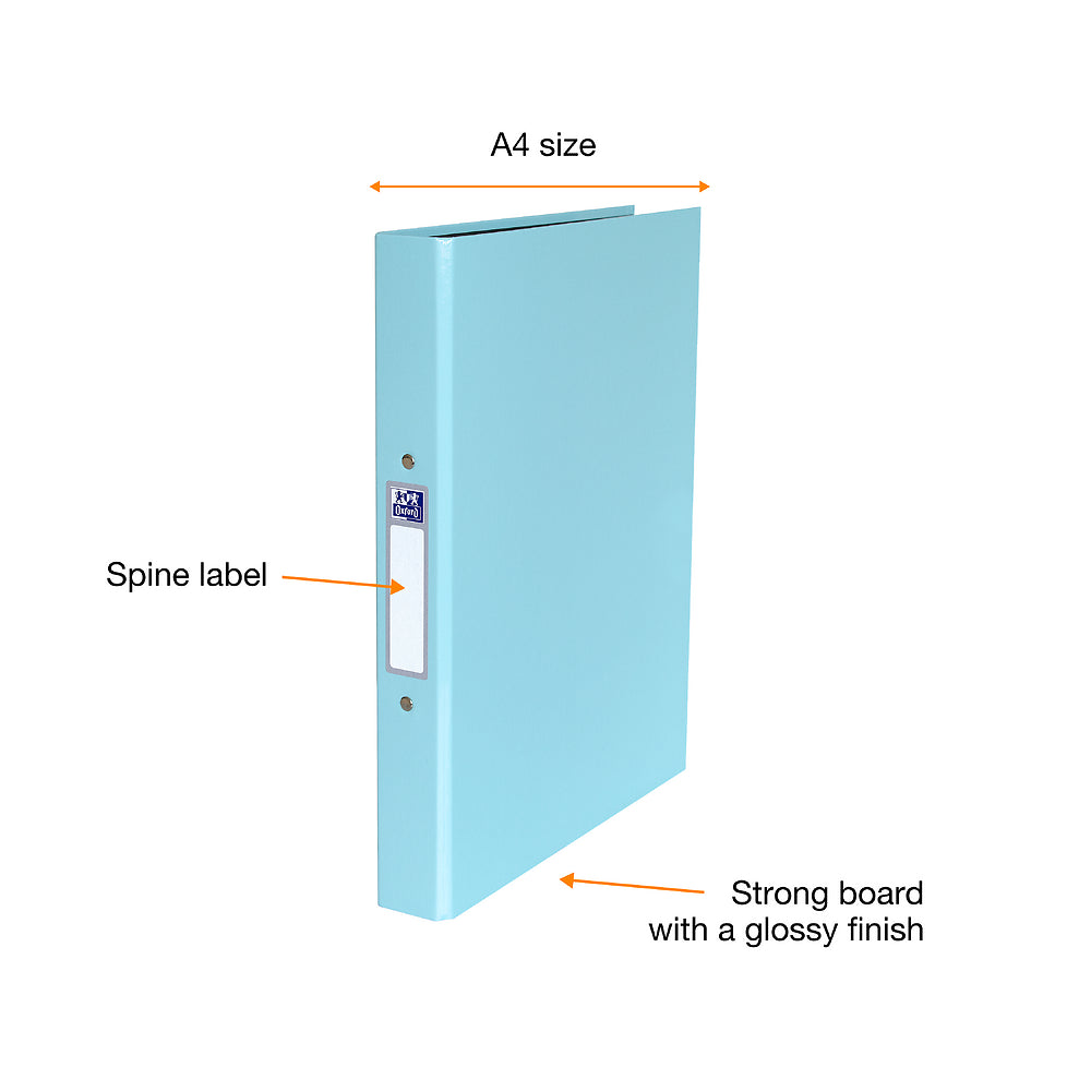 Oxford ring binder, 2 ring, Light blue