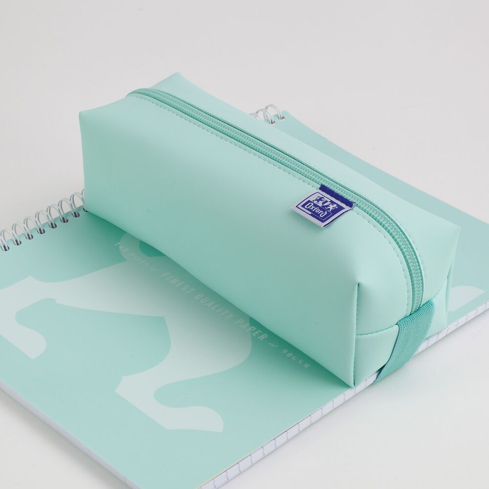 Oxford Large Square Pencil case, Light Blue