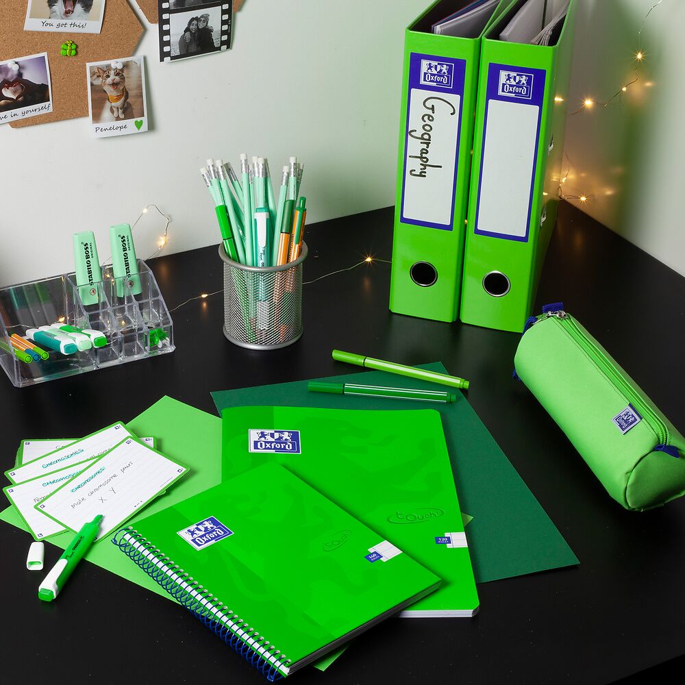 Oxford A4 Bright Green Lever Arch File