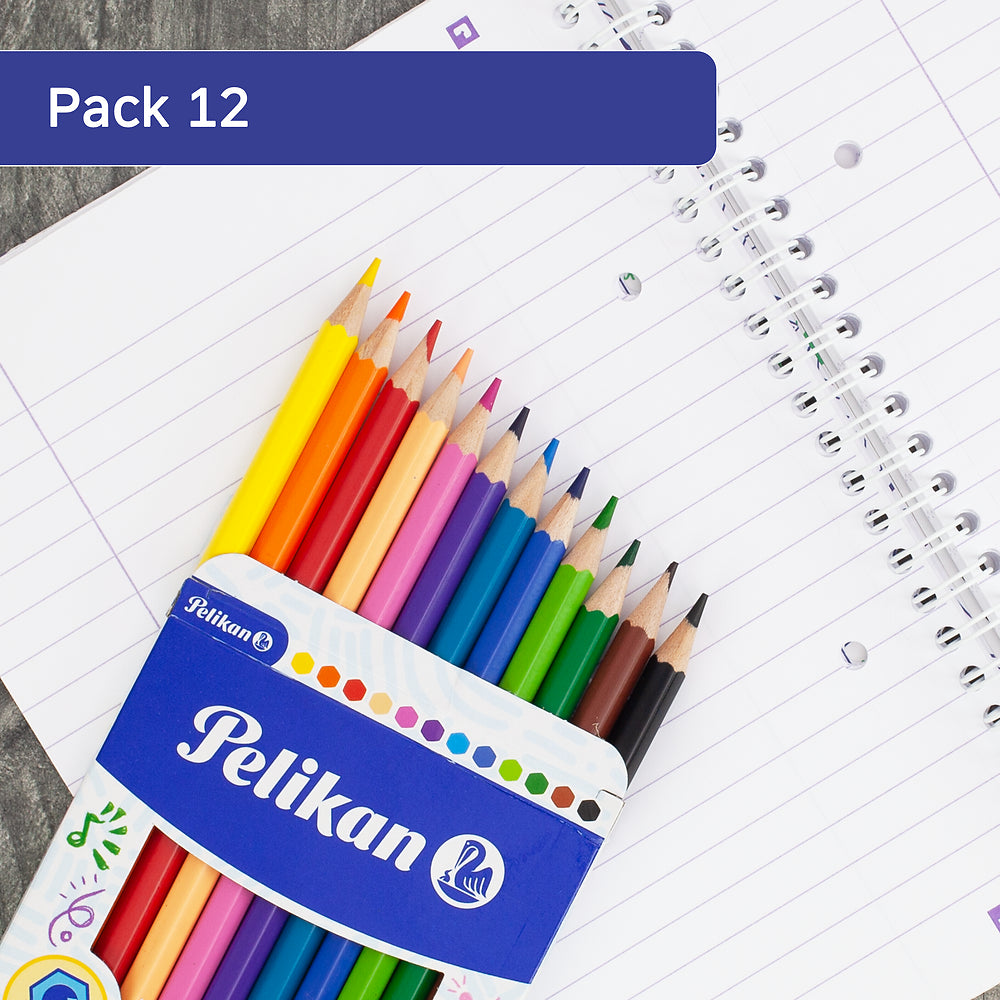Pelikan Hexagonal Colouring Pencils 12 Pack
