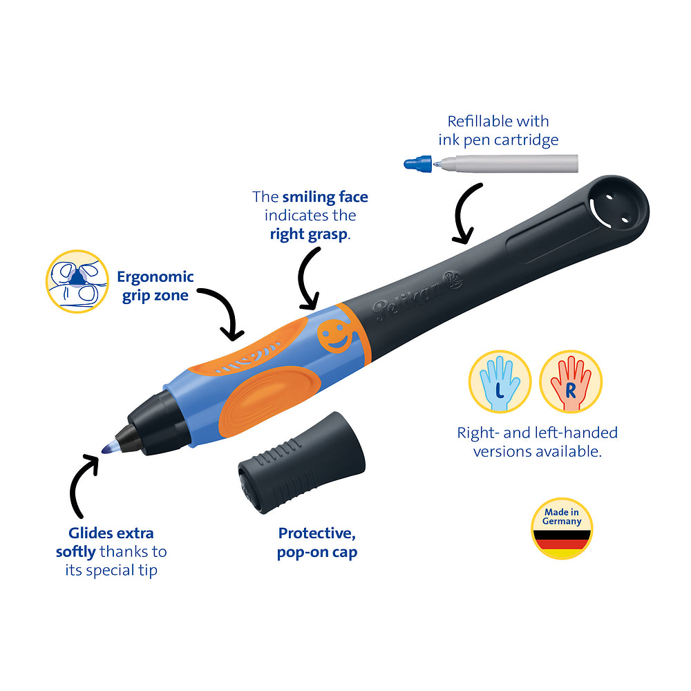 Pelikan Griffix Ergonomic Pen, Black, Right-Handed