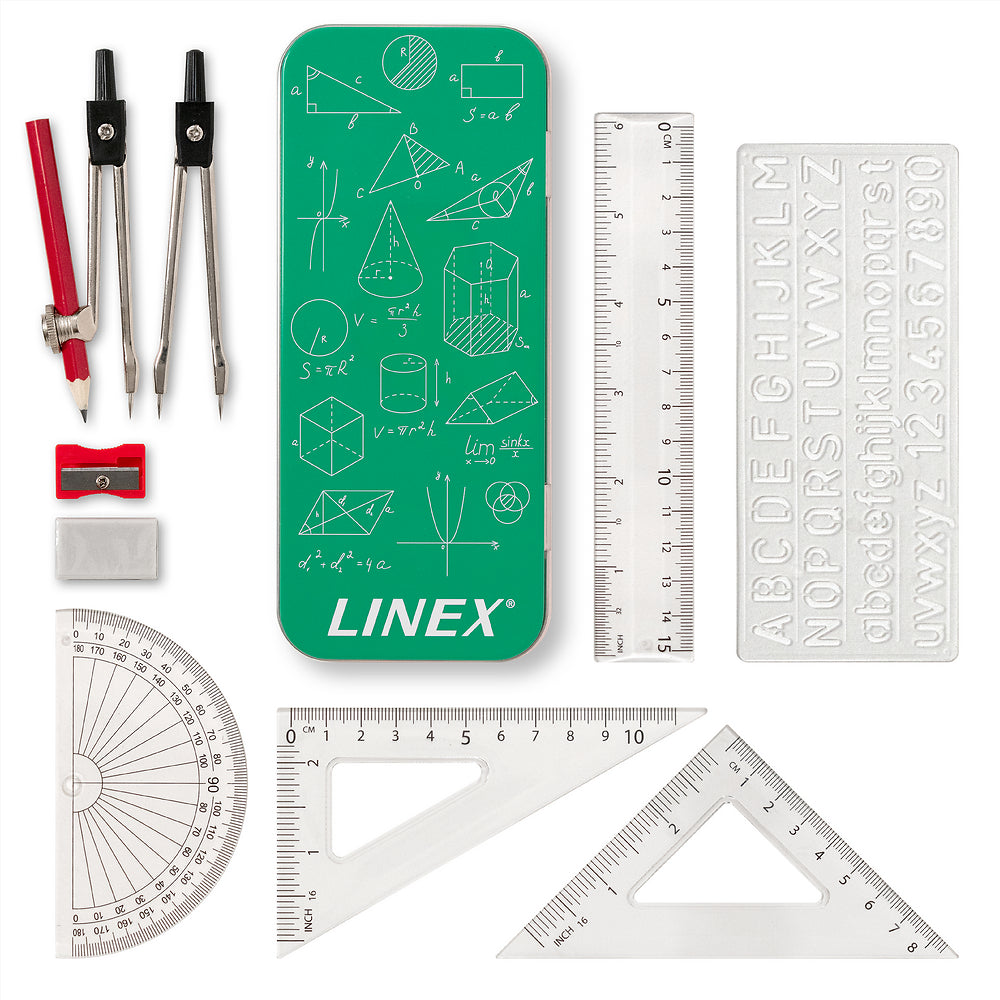 Linex Geometry Set, Tin