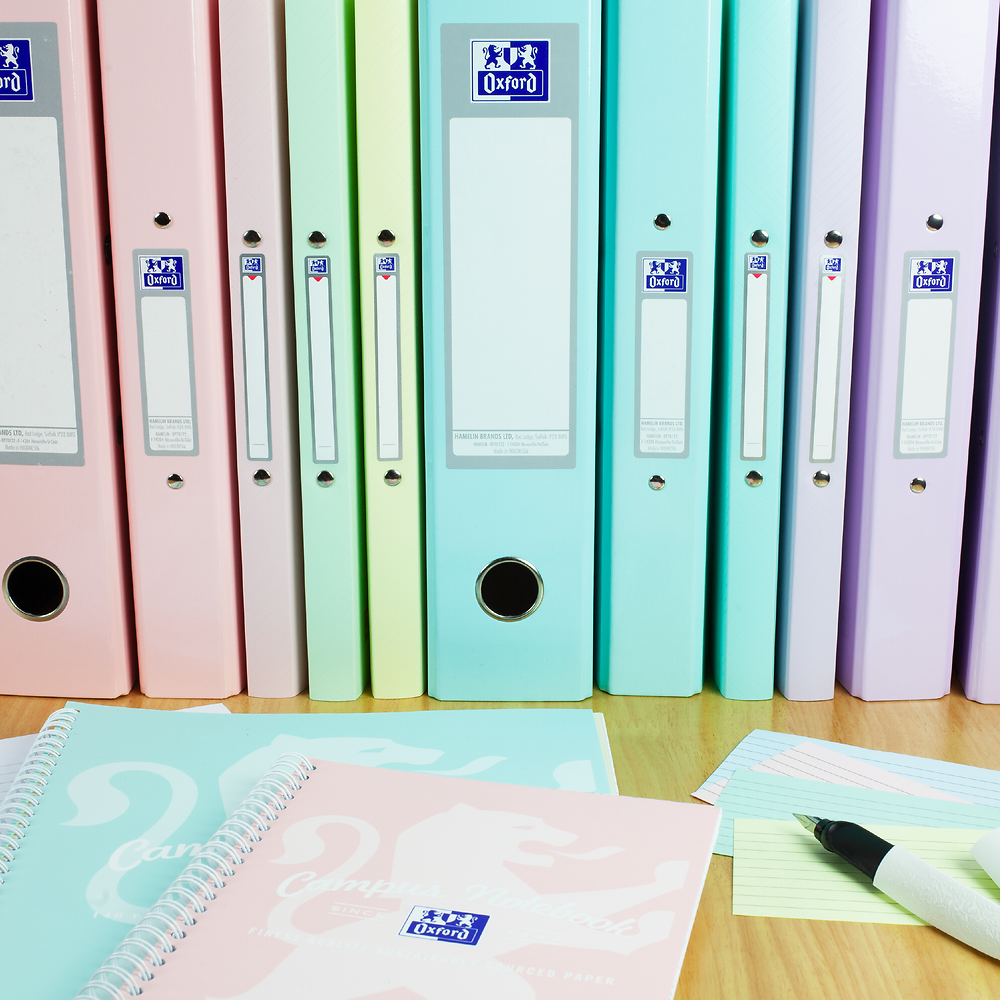 Oxford Urban Ring Binders, Assorted Colours, Pack of 5