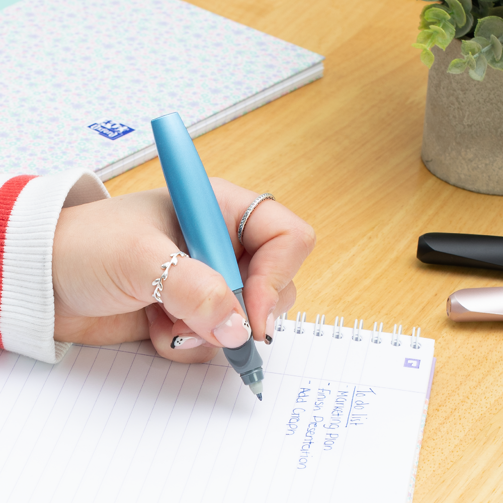 Pelikan Twist Frosted Blue Rollerball Pen