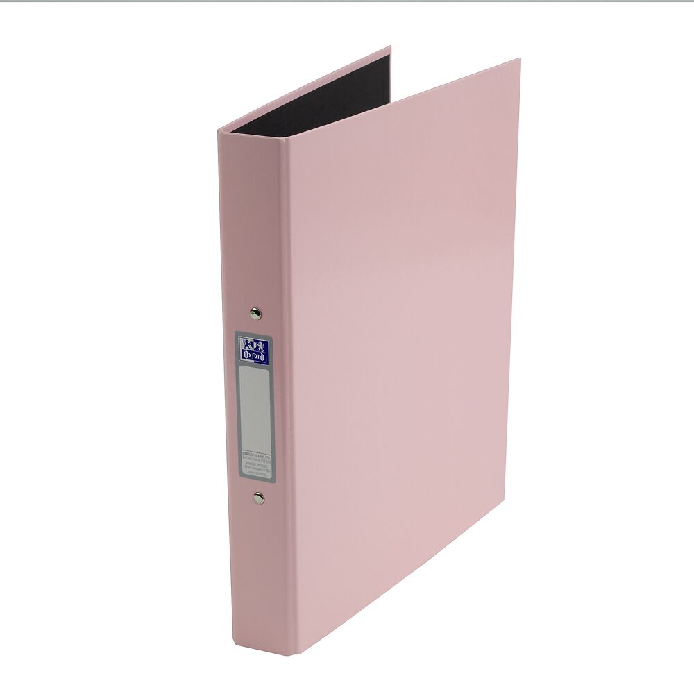 Oxford Ring Binder, 2 ring, Pastel Pink