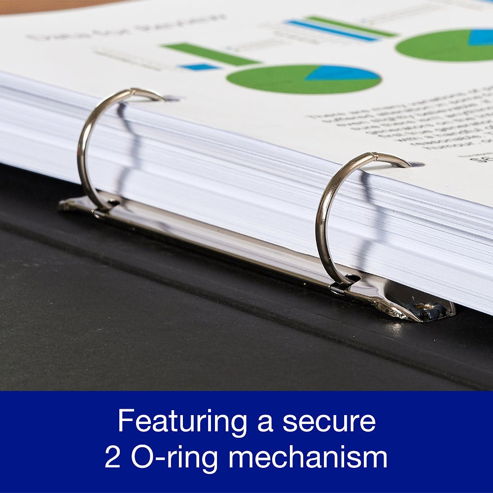 Oxford ring binder, 2 ring, Light blue