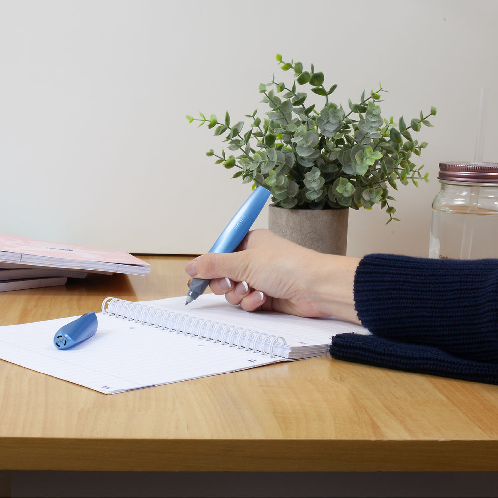 Pelikan Twist Frosted Blue Rollerball Pen