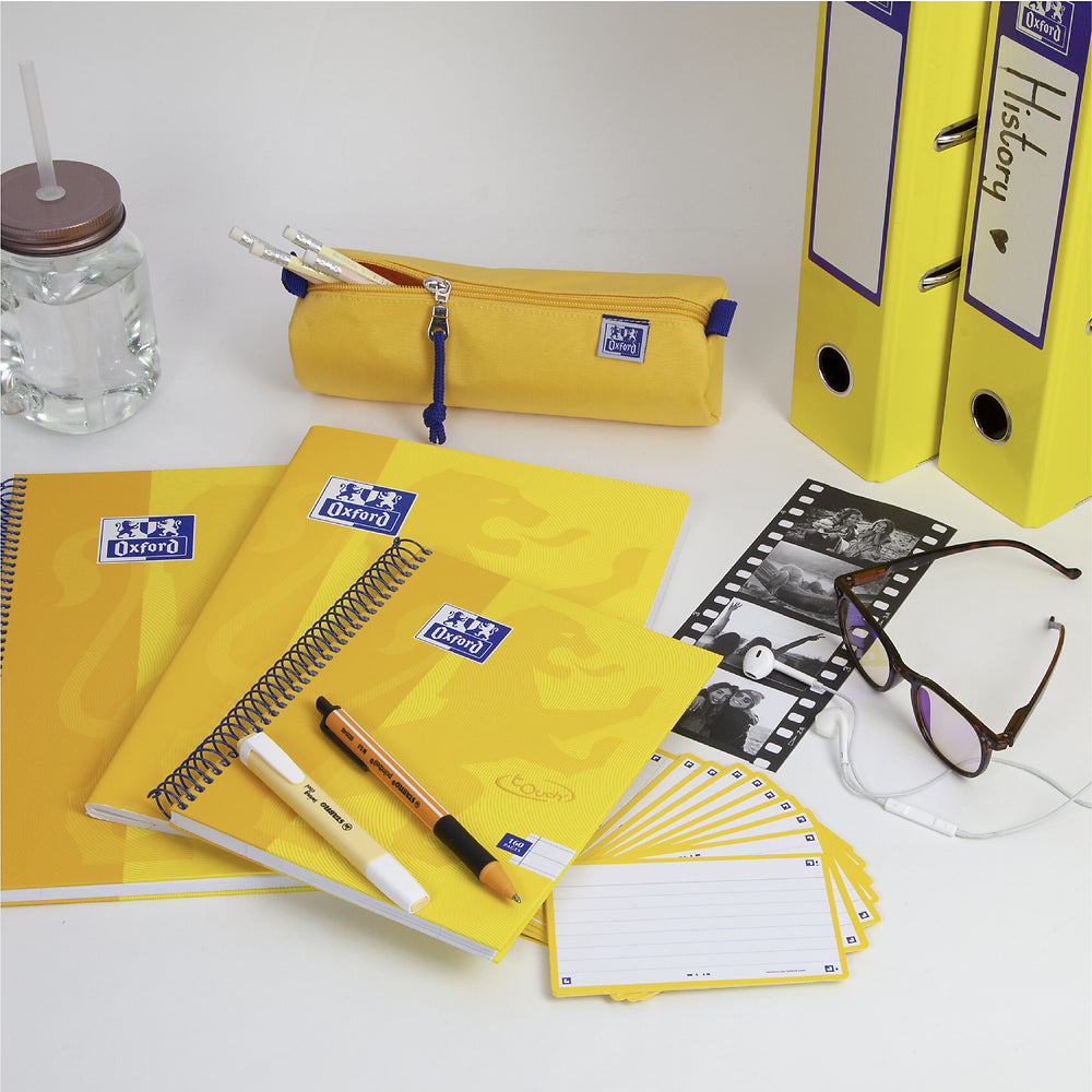 Oxford Touch A4 120 Page Softcover Stapled Notebook, Yellow