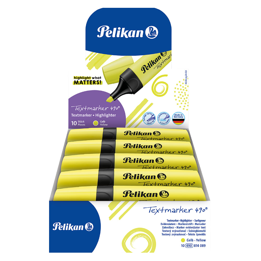 Pelikan Yellow Highlighters, Pack of 10