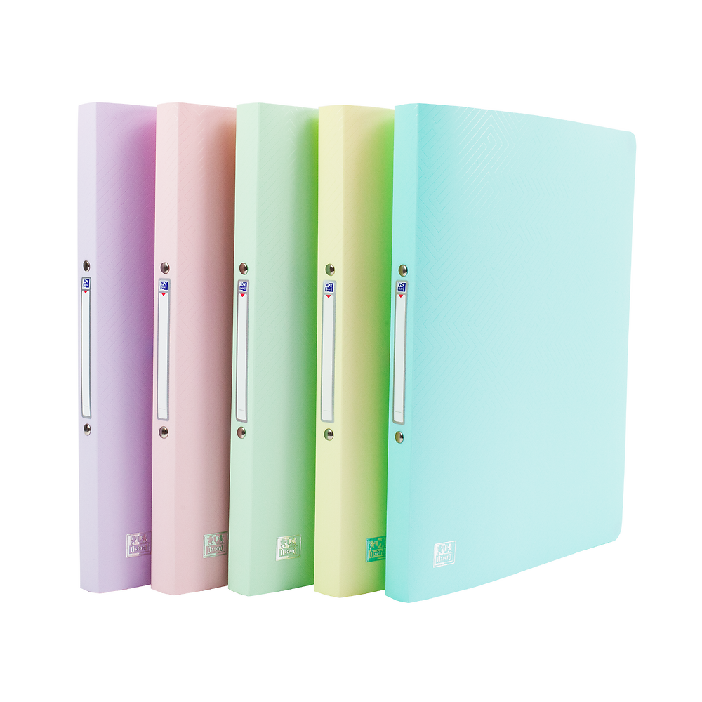 Oxford Urban Ring Binders, Assorted Colours, Pack of 5