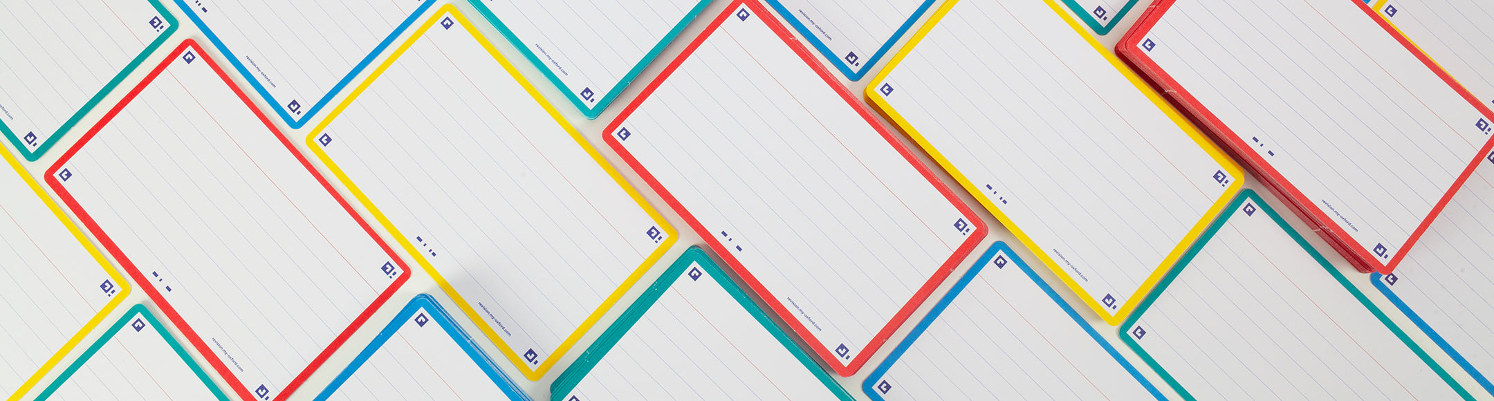 Oxford Flash Cards with coloured borders for revision to use with Scribzee app