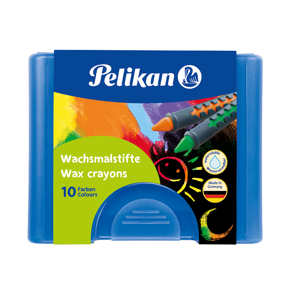 Pelikan Water Soluble Wax Crayons, Pack of 10