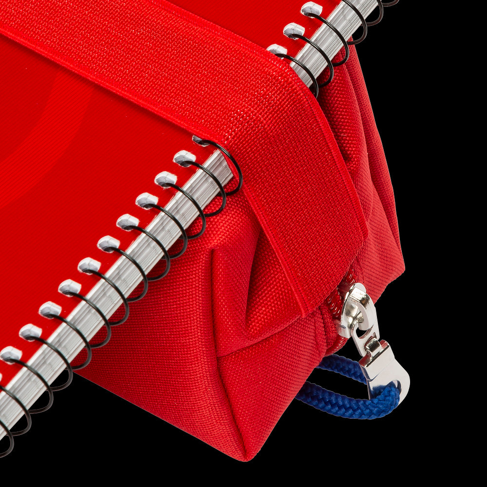 Oxford large rectangular pencil case, red