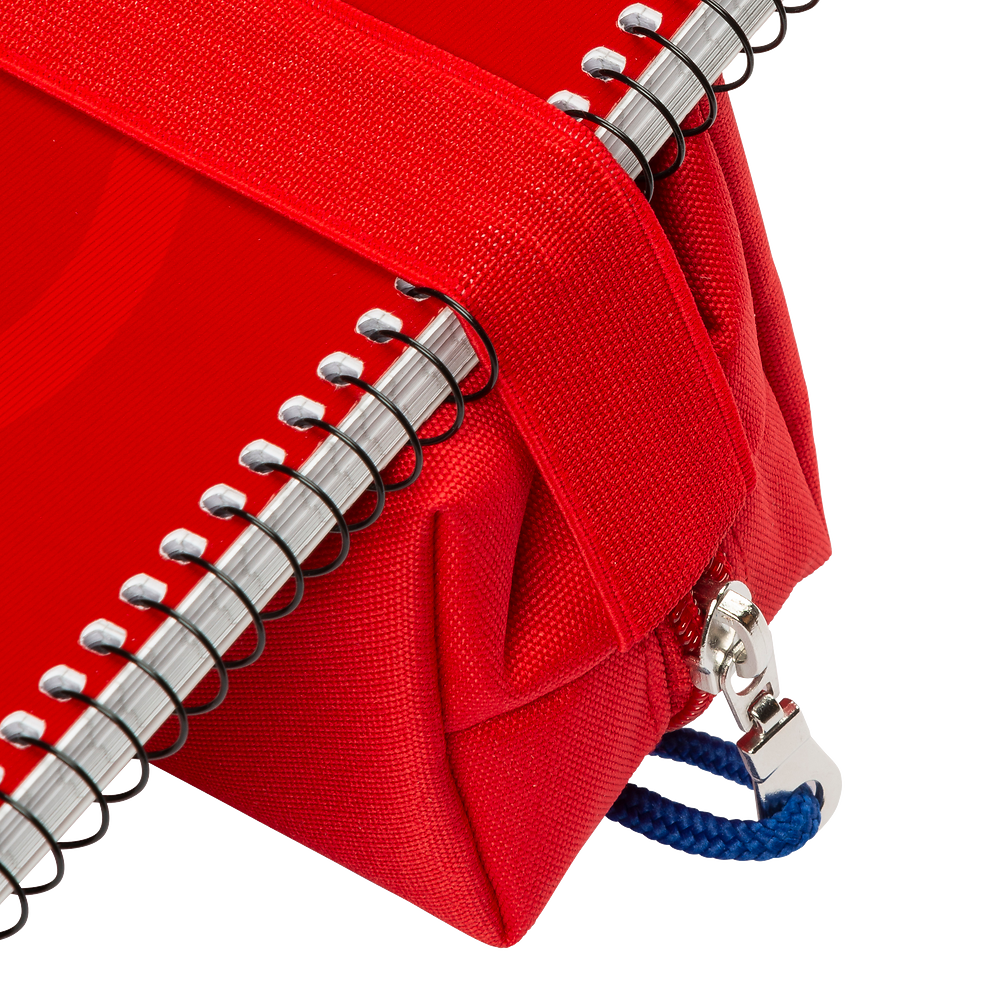 Oxford Red Large Rectangular Pencil Case