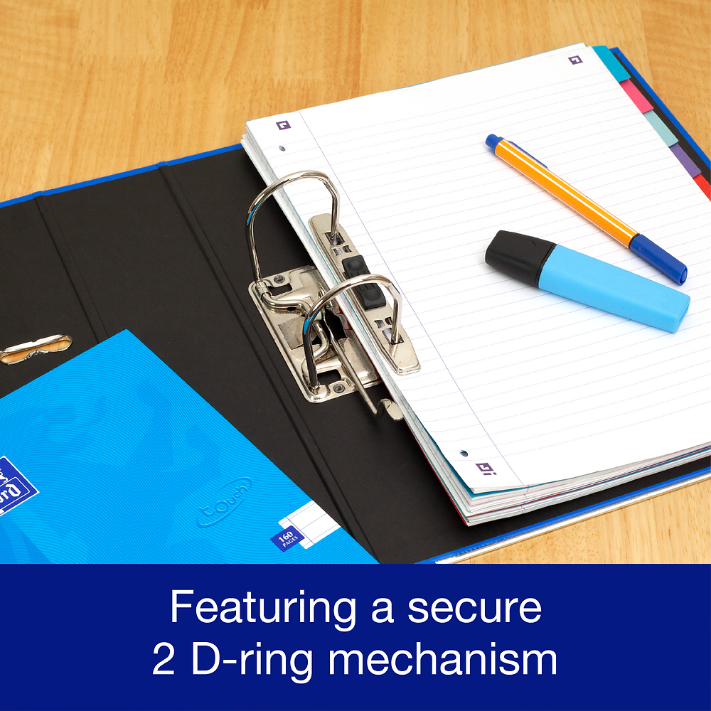 Oxford A4 Blue Lever Arch File