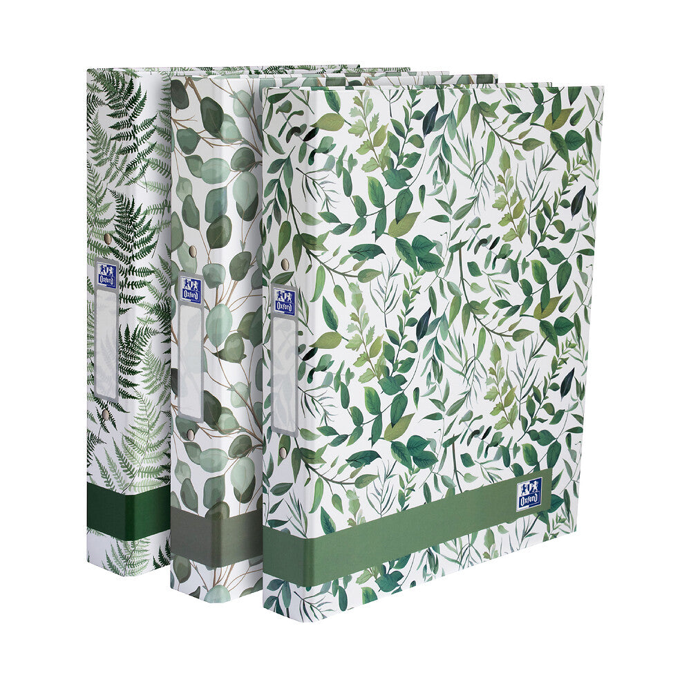 Oxford, A4 Ring Binders, 3 Pack, Leaves