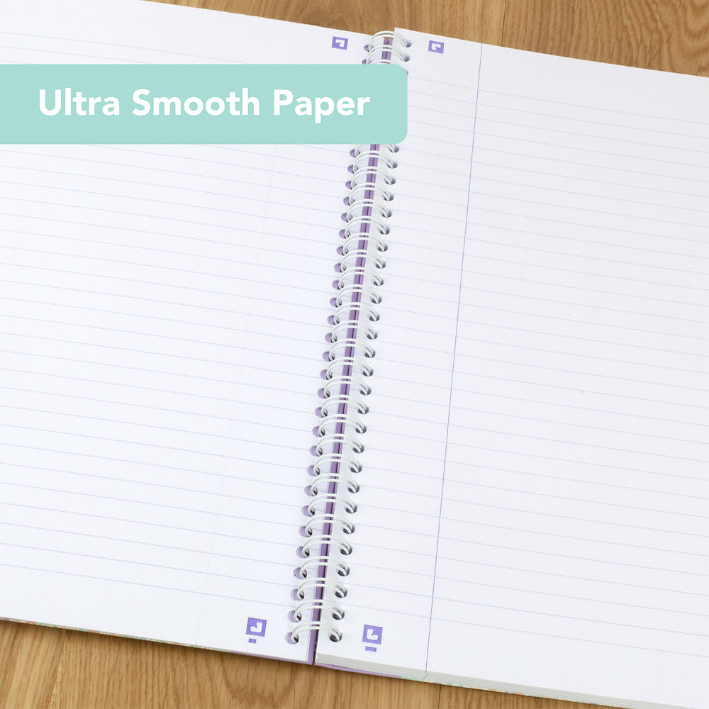 Oxford Liberty Mint Green A4 Hard Cover Wirebound Notebook, Ruled with Margin, 140 Pages