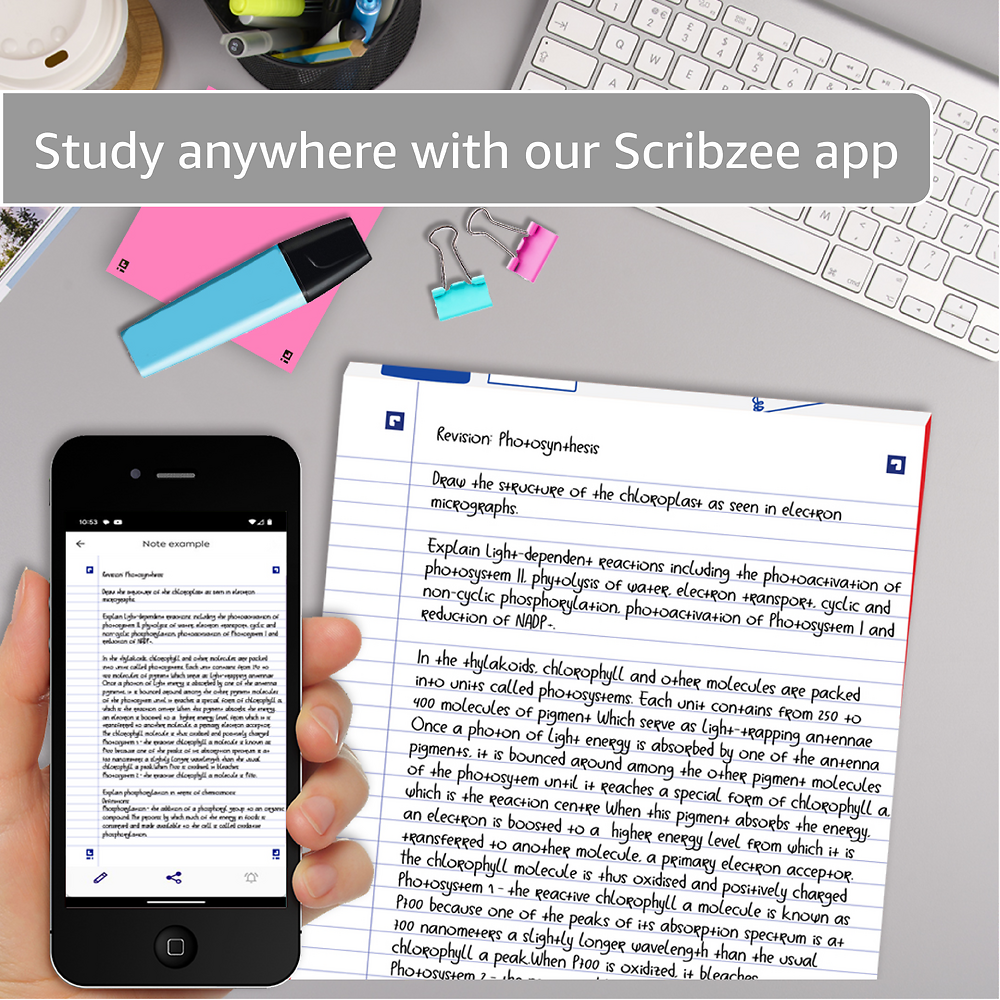 Oxford Campus Red A4 Headbound Refill Pad Ruled with Margin 140 Pages