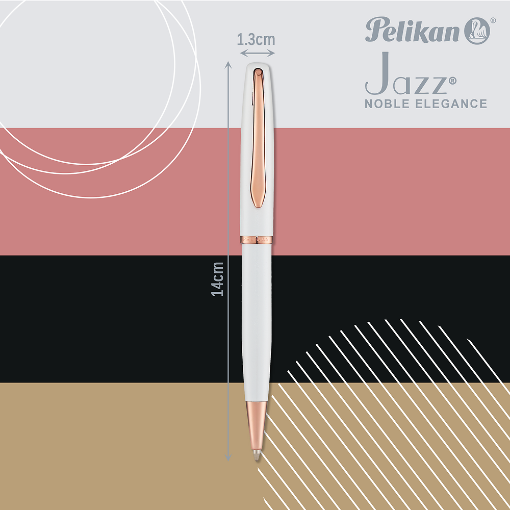 Pelikan Jazz Noble Elegance Ballpoint Pen Gift Set, Pearl