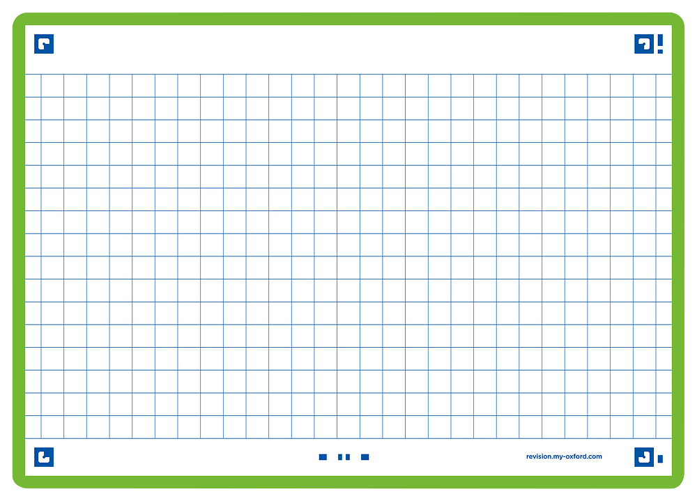 Oxford Green Flash Cards, Squared, A6, Pack of 80