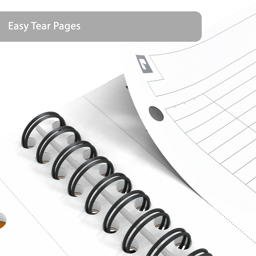 Oxford International Red A4+ Hardback Wirebound Notebook, Narrow Ruled, 160 Pages