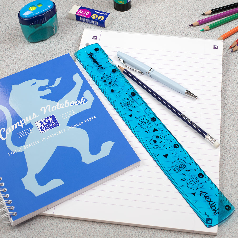 Pelikan Flexible Ruler, Blue