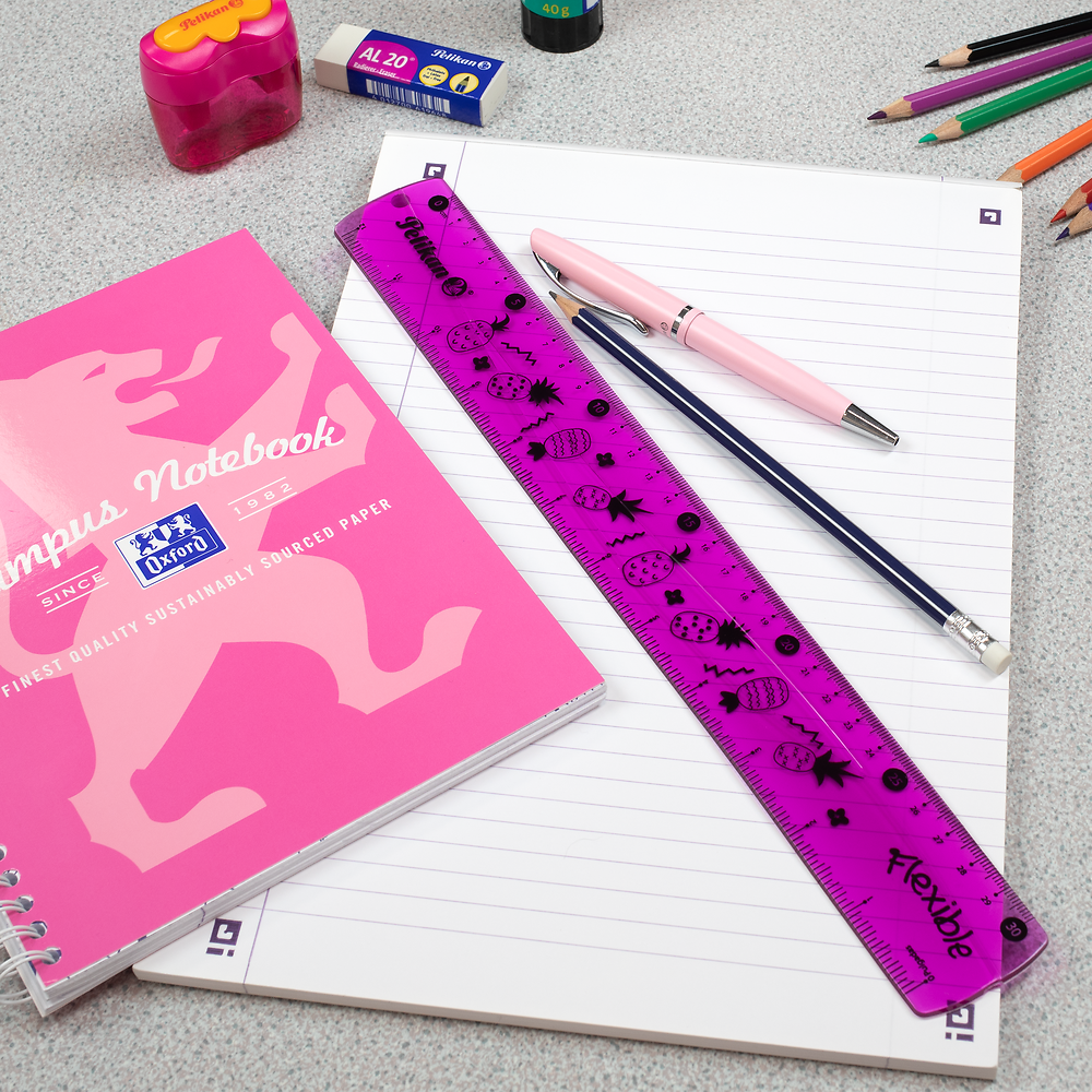 Pelikan Flexible Ruler, Pink