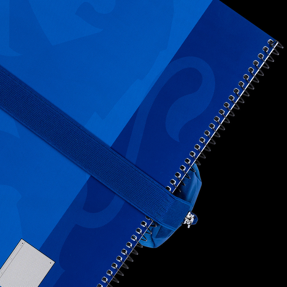 Oxford large rectangular pencil case, blue