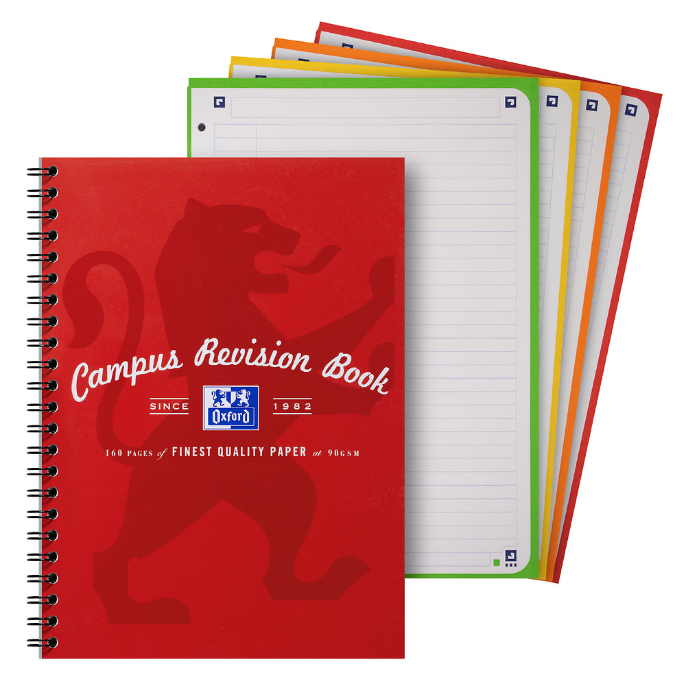 Oxford Campus A4 Revision book, Red
