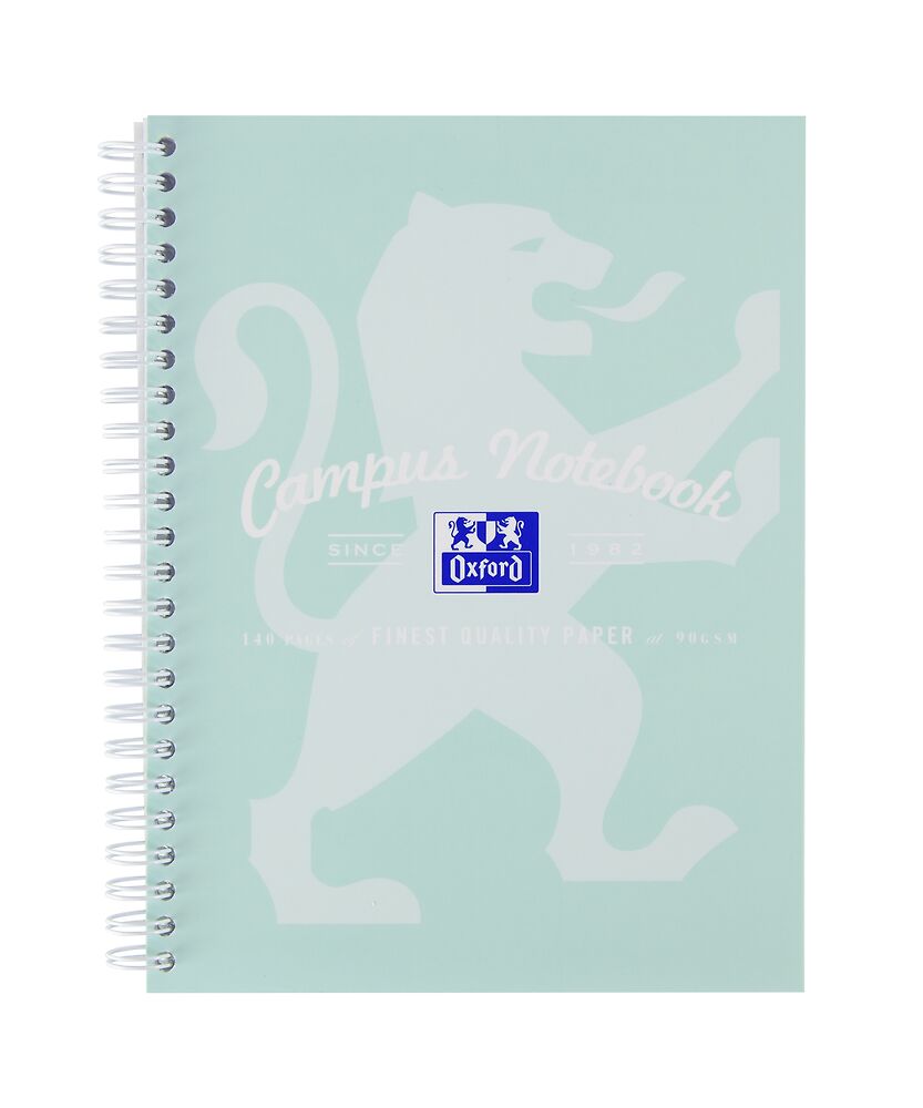 Oxford Campus Pastel A5 Wirebound Notebook - Assorted Colours, Pack of 3