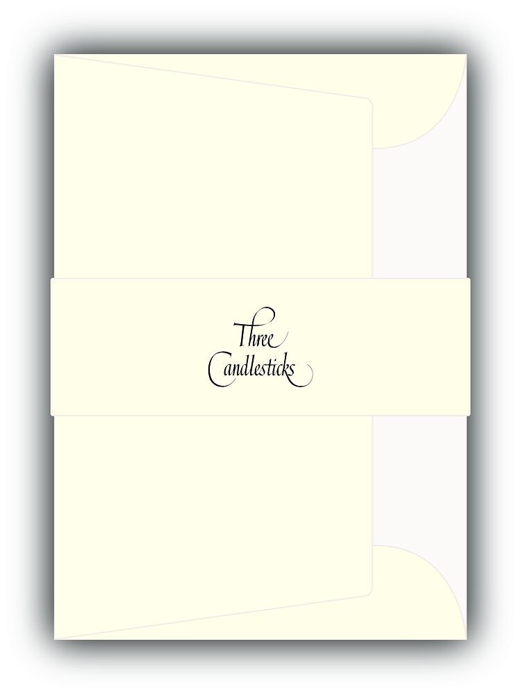 Three Candlesticks C6 (114X162mm) Envelopes 20 pack, White