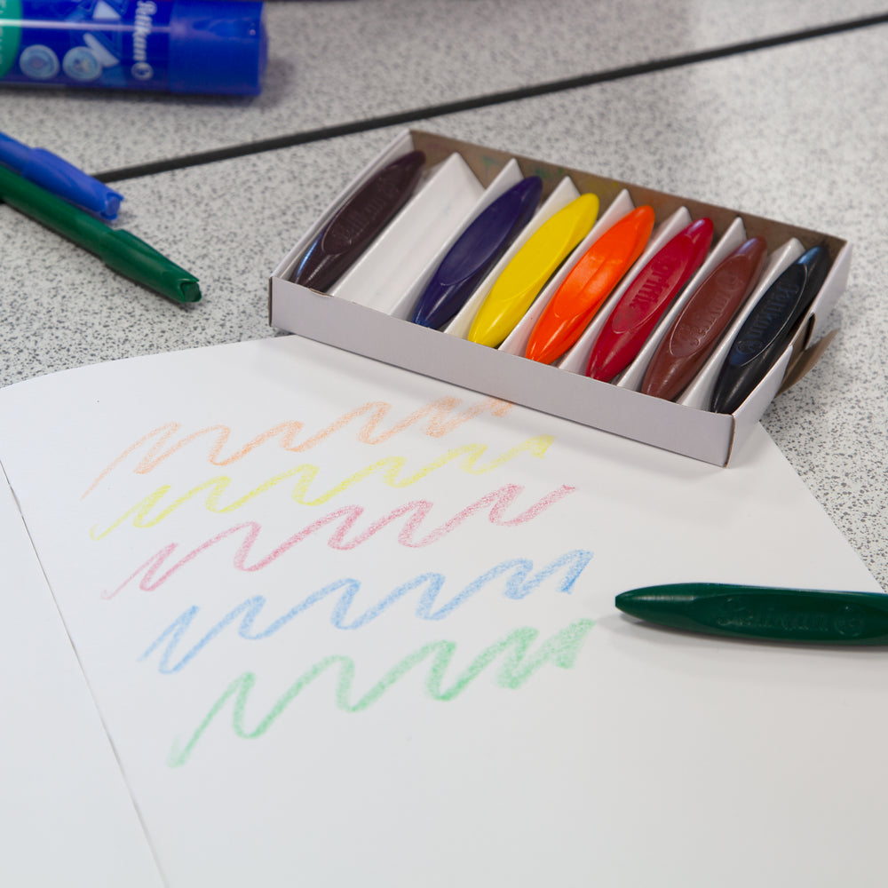 Pelikan Griffix Ergonomic Colouring Crayons, Pack of 8