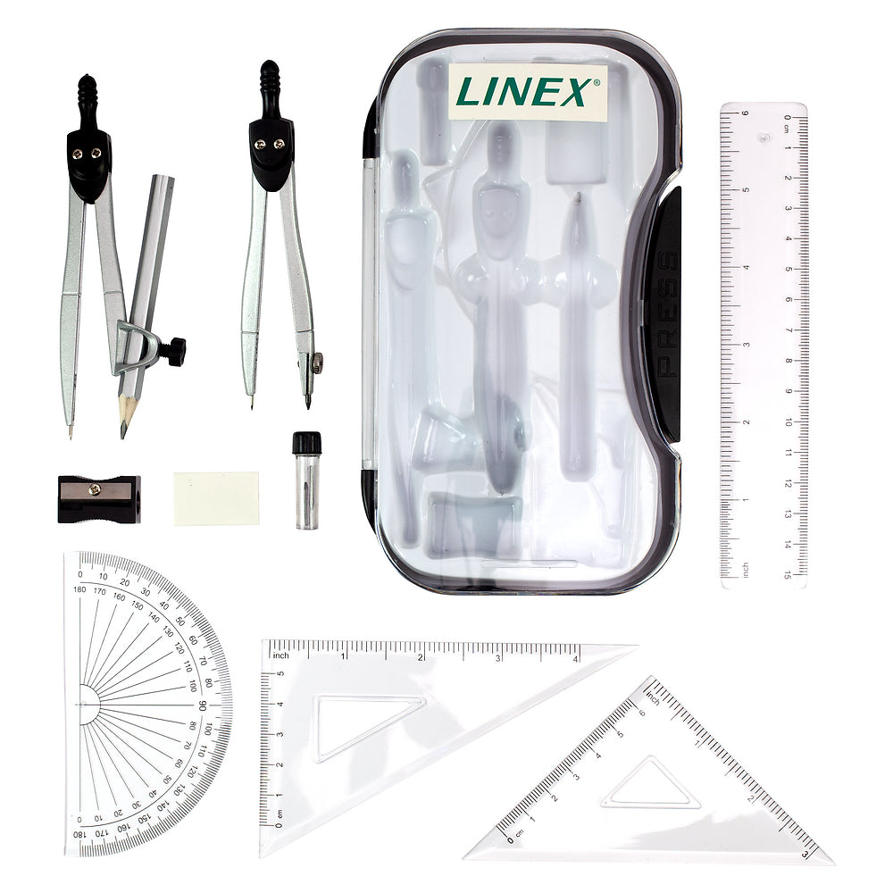 Linex Geometry Set, Black
