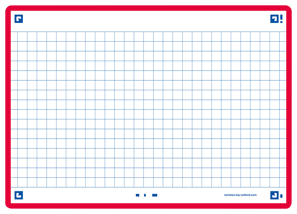Oxford Red Flash Cards, Squared, A6, Pack of 80