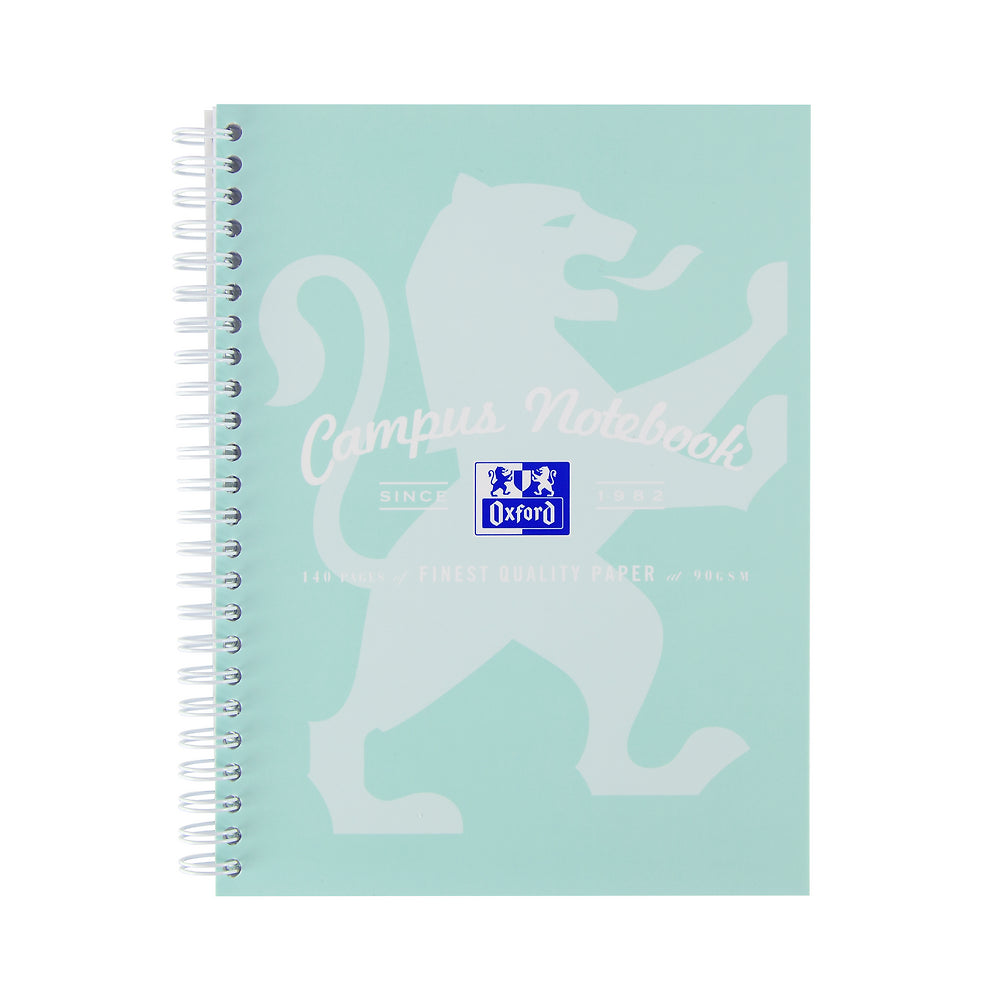 Oxford Campus Assorted Pastel A5+ Wirebound Notebooks, Pack of 3