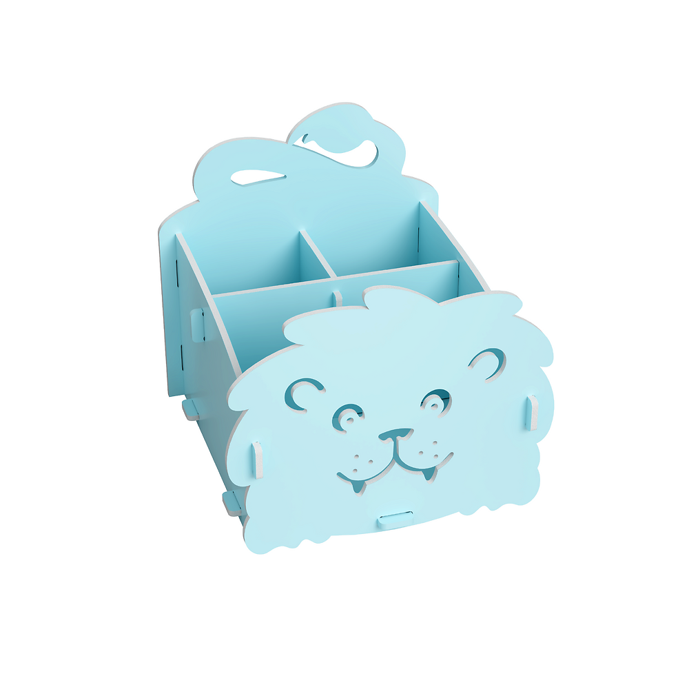 Oxford Leo&Co Desk Organiser, Blue Lion