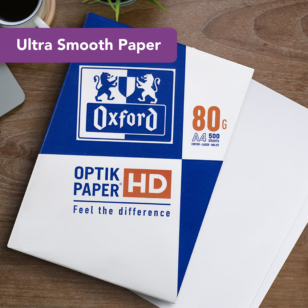 Oxford A4 Ream Paper Plain 500 Sheet White