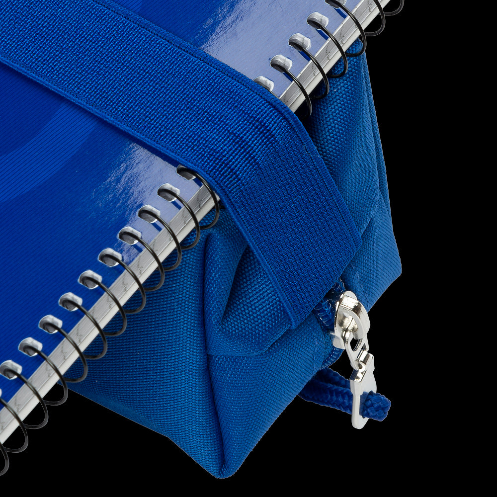 Oxford large rectangular pencil case, blue