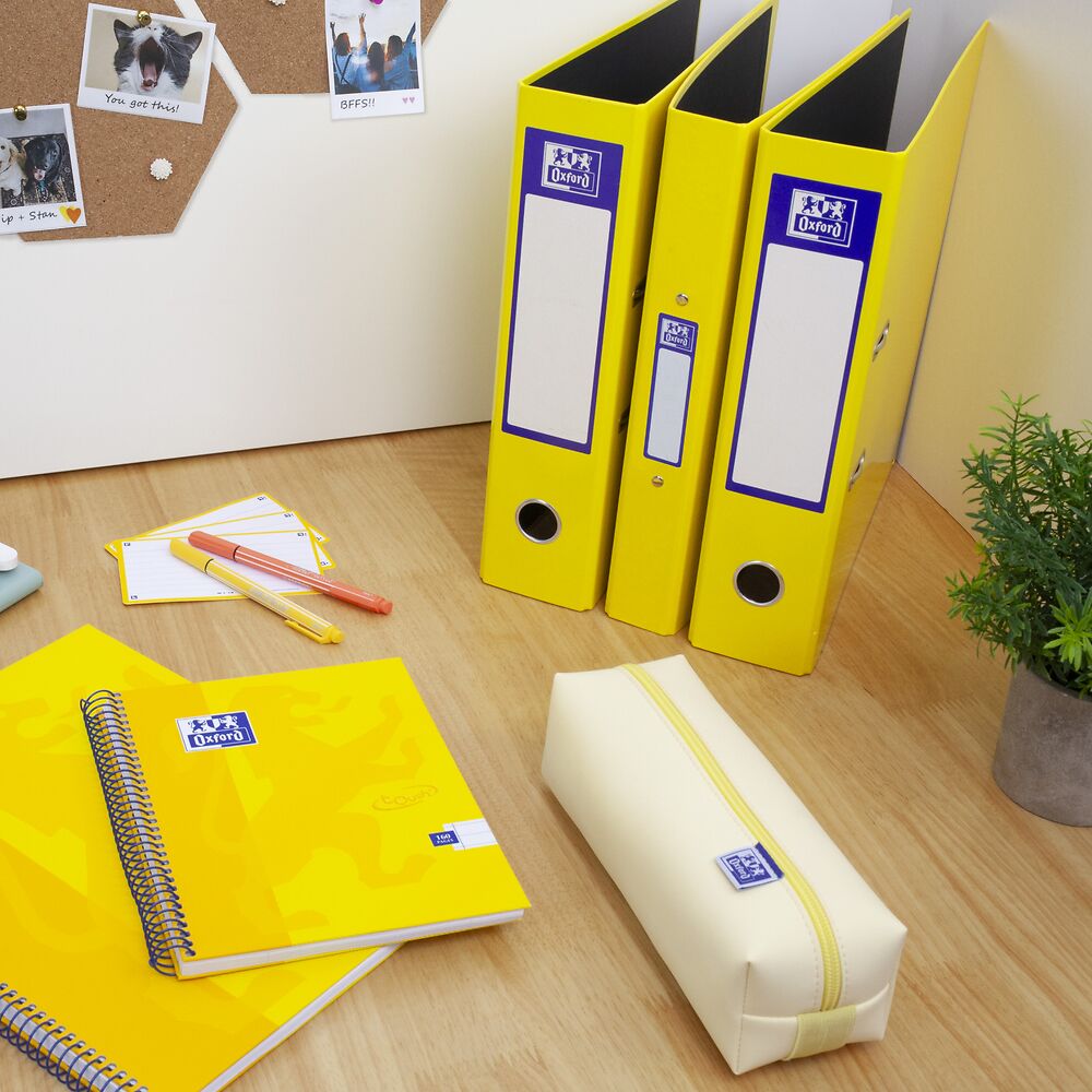 Oxford Yellow Ring Binder A4 Spine 40mm