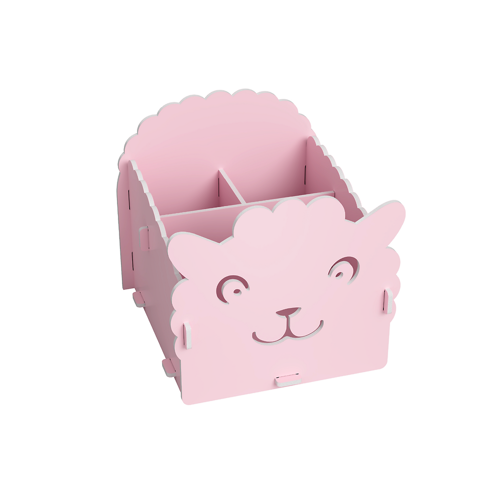 Oxford Leo&Co Desk Organiser Foam PP, Pink Sheep