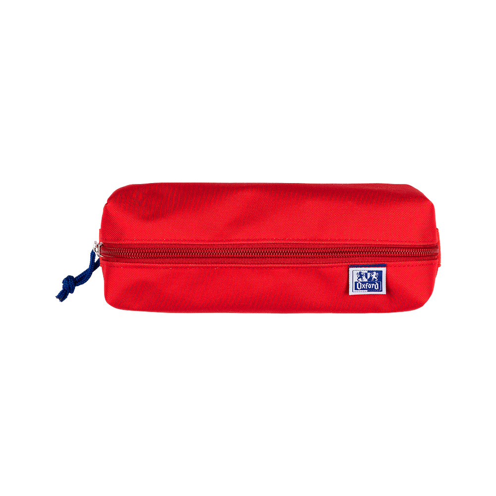 Oxford Red Large Rectangular Pencil Case