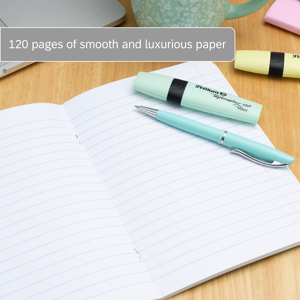 Oxford Campus Pastel A5 Stapled Notebook, Assorted, Pack of 5
