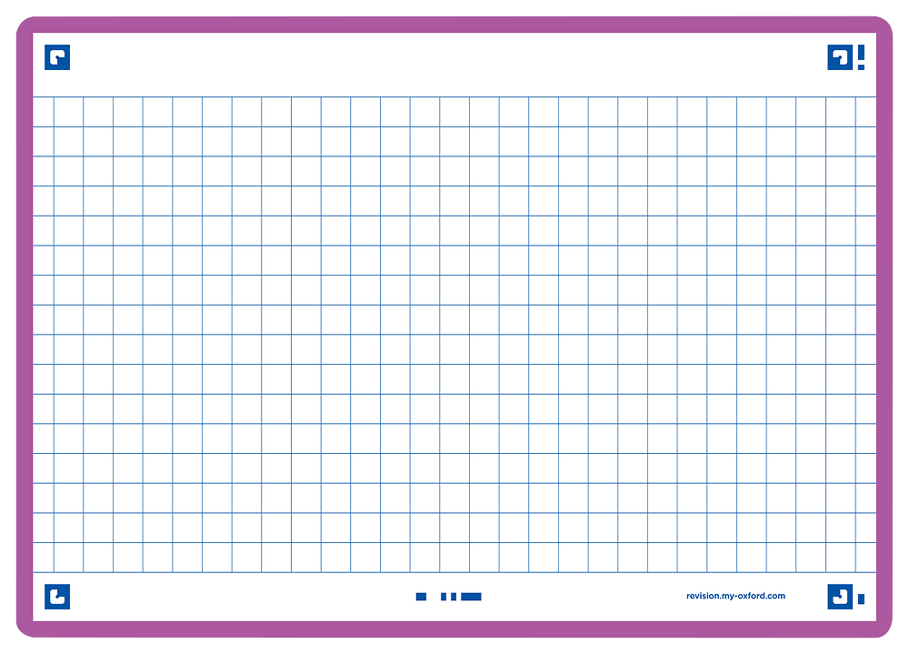 Oxford Purple Flash Cards, Squared, A6, Pack of 80