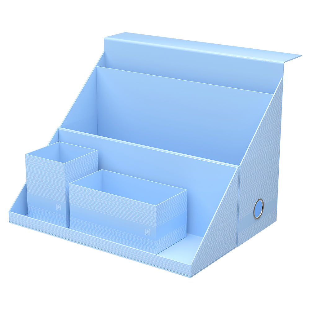 Oxford Harmonia All-in-Box Spine 120 Laminated Card Pastel Blue