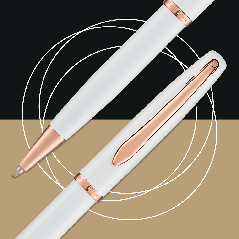 Pelikan Jazz Noble Elegance Ballpoint Pen Gift Set, Pearl