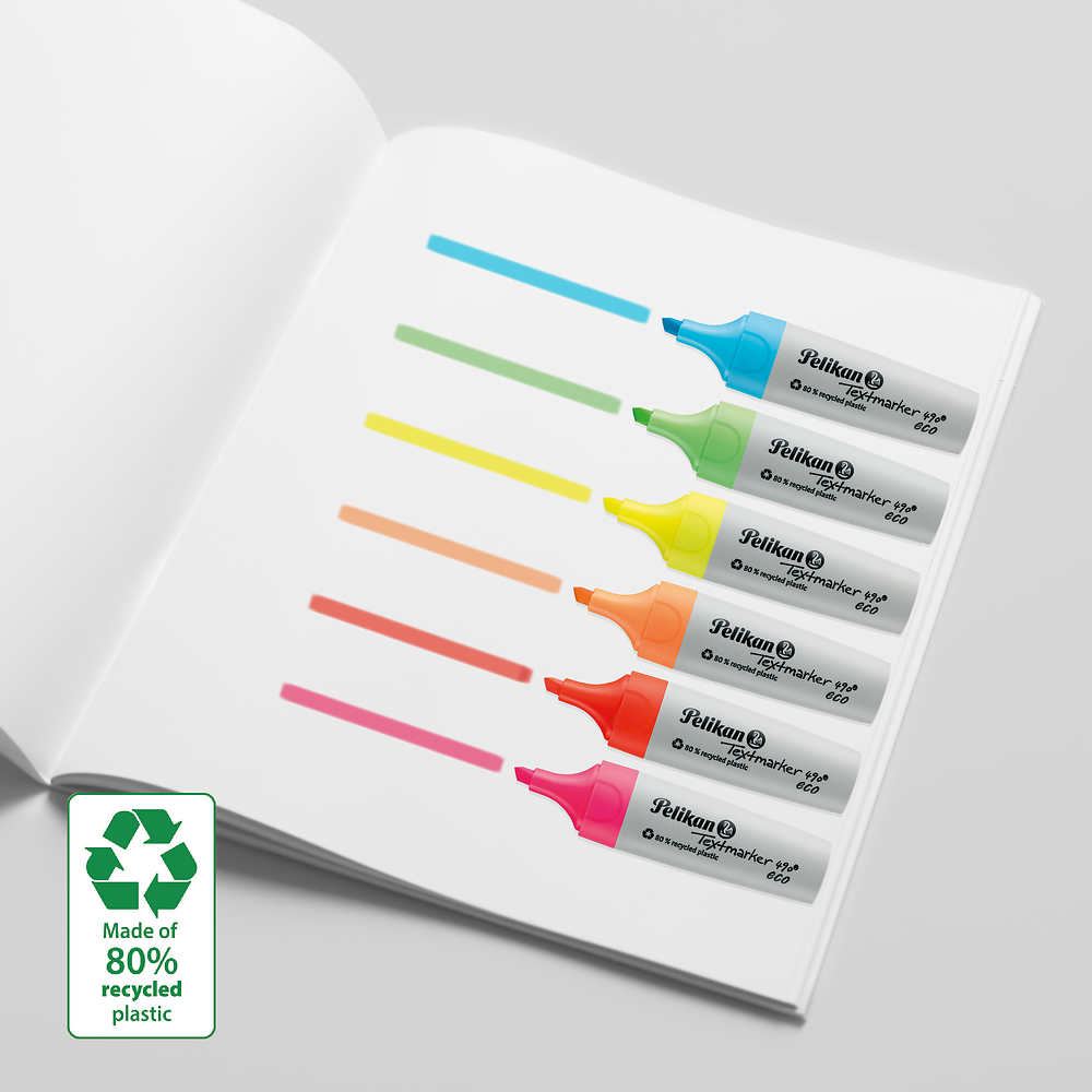 Pelikan Neon Eco Highlighters, Pack of 6