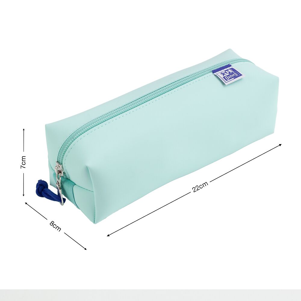 Oxford Large Square Pencil case, Light Blue