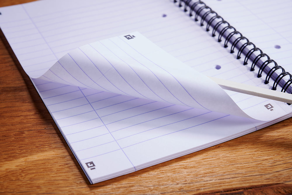 Oxford My Notes A5 Card Cover Wirebound Notebook, Ruled, 200 Page, Navy Blue