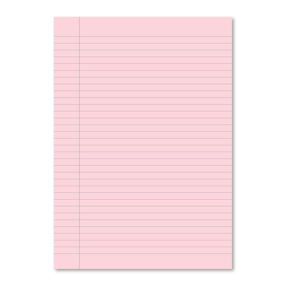 Hamelin A4 Exercise Books Stapled, 8mm lined header and footer, 80 page Pink tinted paper, Dark Green - 10 Pack