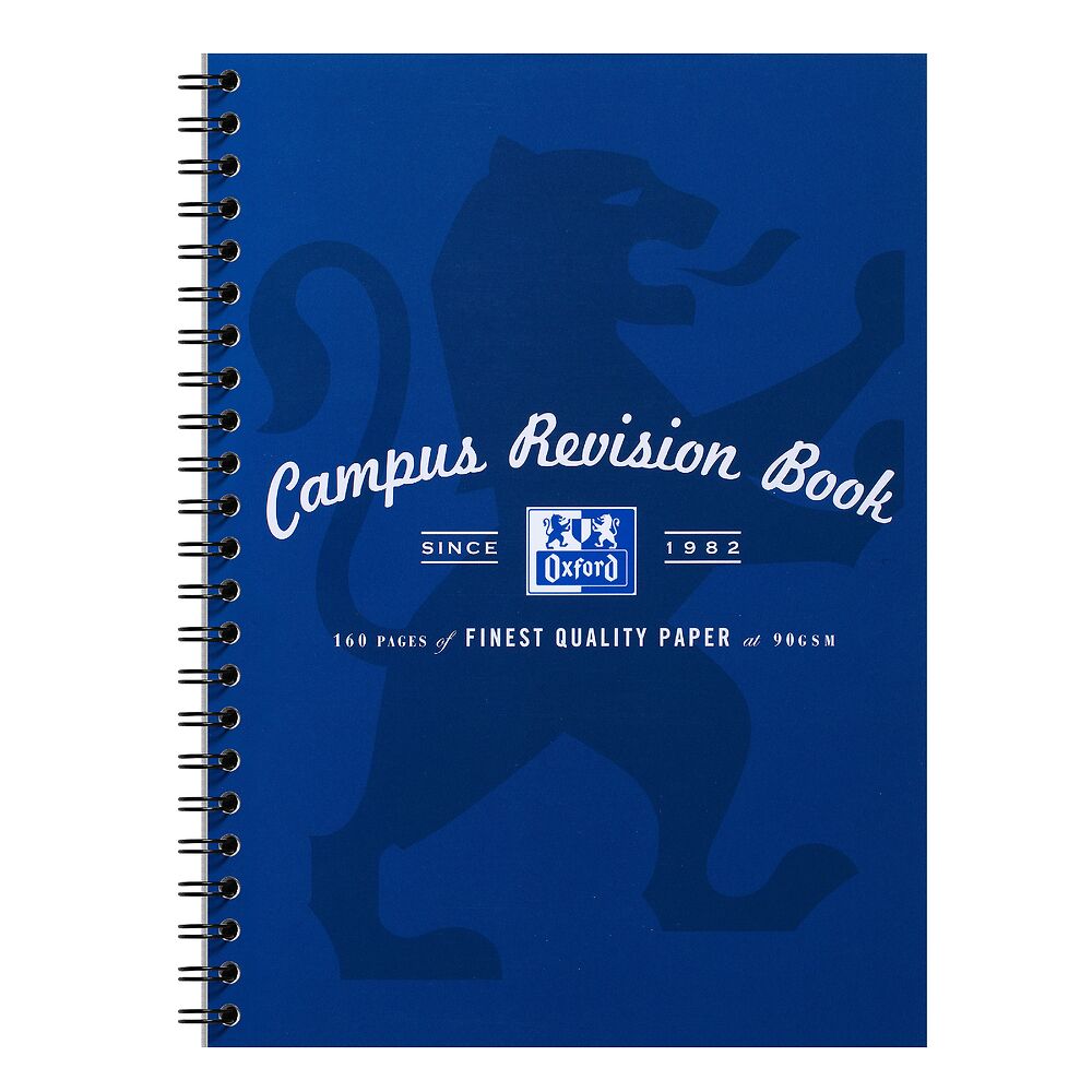 Oxford Campus A4 Revision book, Navy